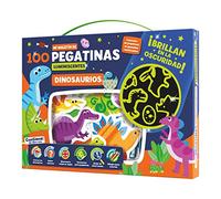 MALETIN 100 PEGATINAS LUMINESCENTES - DINOSAURIOS
