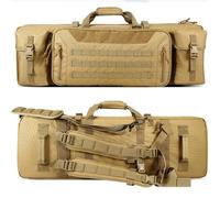 Maletin Arma Larga, Rifle Airsoft Bolsa Táctica Funda para Arma Acolchado, Funda para Transporte de Armas, Adecuado para Deportes de Pesca, Caza y Tiro(Khaki,36in/90cm)