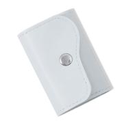 Maletín compacto para técnico de Nails con cierre a presión, 20 ranuras individuales, portabrocas de piel sintética, organizador de herramientas para uñas, maletín