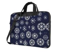 Maletín cruzado para portátil con estampado de tótem de armas biológicas, fácil de usar cuando viajas por negocios, 14 pulgadas