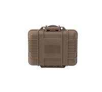 Maletín de almacenamiento con forro de esponja gruesa, color arena | Caja de herramientas impermeable organizador de contenedores con cierres uniformes y bisagras de metal para mayor seguridad