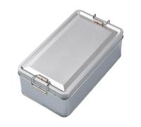Maletín De Almacenamiento De Hierro, Tapas De Caja De Hierro Rectangulares De Metal - Contenedor De Almacenamiento De Latas De Hierro | Contenedor De Almacenamiento De Latas A