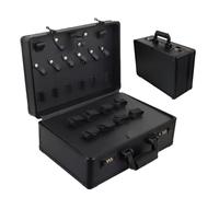 Maletín de Barbería Portátil - Con Cerraduras Organizador De Cortapelos De Gran Capacidad - Estuche De Almacenamiento Para Tijeras De Pelo Y Herramientas,Para Tijeras Suministros Salón Y Lugar De Trab