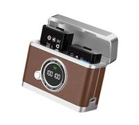Maletín de carga de batería E10 con varias ranuras, tipo C PD20W, carga rápida para cámaras DSLR, pantalla LCD, caja de batería