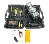Maletín De Compresor De Aire - Juego de Herramientas Inflador de Neumáticos | Inflador Multifunción 12V Portátil para Bicicletas en Emergencias Coches Camiones Motocicletas Viajes