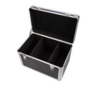 Maletín de Herramientas Caja de herramientas Solución almacenamiento portátil versátil Seguridad resistente a abolladuras Cerradura doble(Negro)