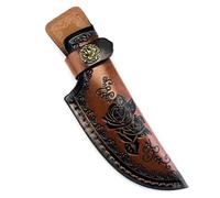 Maletín de herramientas tradicional de cuero para mochileros y cocina, incluye costuras reforzadas y caja de corte tradicional para culinarios