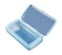 Maletín de limpieza de 2 capas para dispositivos de uñas, caja de remojo rápido para alcoholes, solución de almacenamiento de durabilidad, estuche de remojo portátil para alcoholes