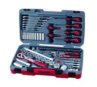 MALETÍN DE LLAVES DE VASO Y CARRACAS 1/4" Y 1/2" DE 95 PIEZAS TENGTOOLS TM095