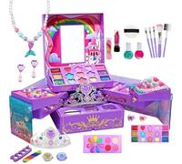 Maletín de Maquillaje para Niñas | Juguete de Juego Simbólico de ,Set de Maquillaje para niños para Juego de rol - para de Disfraces, Cumpleaños, Baile, Sesión de Fotos, Aula,