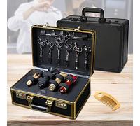 Maletín de peluquería profesional, portátil de viaje, caja de herramientas para peluquería, organizador de herramientas para recortadoras, tijeras, peines, cuchillas, herramientas de estilo,