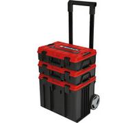 Original Einhell Set de maletín del sistema E-Case Tower (máx. 120 kg, compuesto de 3 maletines incl. accesorios, conservación y transporte de accesorios y herramientas, apilable, unible)