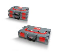 Maletín de surtido TOX L-BOXX en juego, apilable y encajable con el sistema L-BOXX, inserto para piezas pequeñas con 8 compartimentos, almacenamiento claro para tacos y tornillos, 094909151