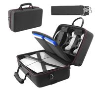 Maletín de transporte compatible con PS5 Slim, maletín de viaje protector de carcasa dura que puede contener la consola Playstation 5 Slim 2023, el mando, el cable de alimentación y otros access,
