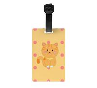 Maletín extraíble de gatito de dibujos animados, etiqueta de privacidad para bolsa de golf, bolsa escolar para niños, etiqueta de bolsa deportiva, etiqueta de equipaje de viaje
