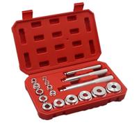 Maletín herramientas multiusos 17 Unids/set Rodamiento Rueda Sello Para Carrera Conductor Casquillo Kit Herramientas Maestras Instalación Eje Quitar Herramienta Reparación Automóviles Mano
