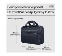 Maletin hp travel plus 15l para portatil 14 pulgadas