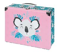 Maletín Infantil Baby Koala para Juguetes y Suministros Escolares - Cartón Plegable Con Mango de Metal