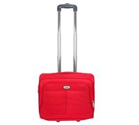 Maletin Maleta Trolley Equipaje de Mano Comercial piloto Medico con 4 Compartimientos Color Rojo