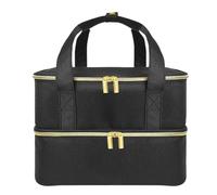 Maletin Manicura Bolsa Organizadora De Esmaltes Uñas 2 Capas Con Bolsillo Superior For Guardar Organizador De Esmaltes Uñas