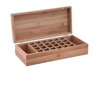 Maletin Manicura Caja De Almacenamiento Bambú For Aceites Esenciales Esmalte Uñas, Presentación For Viajes Organizador De Esmaltes Uñas(12.99x5.83x3.15 inch)
