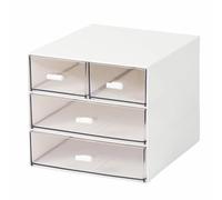Maletin Manicura Caja De Almacenamiento Cosméticos, Estante Escritorio For Baño Organizador De Esmaltes Uñas(White)