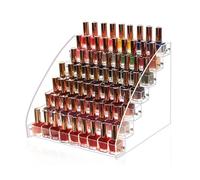 Maletin Manicura Caja De Almacenamiento Lápiz Labial Escritorio Plástico Transparente Organizador De Esmaltes Uñas