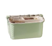 Maletin Manicura Contenedores De Plástico 2 Capas For Guardar Esmaltes Uñas Con Tapas Portátiles Organizador De Esmaltes Uñas(Grün)