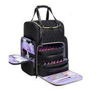 Maletin Manicura Estuche Portátil For Esmaltes De Uñas Con Dos Bolsas For, Mochila Viaje Organizador De Esmaltes Uñas