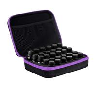 Maletin Manicura Estuche Rígido For Guardar Esmaltes De Uñas Con Capacidad For 30 Botellas Organizador De Esmaltes Uñas(Pink)