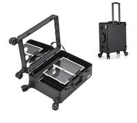 Maletin Maquillaje Grande Profesional Estuche Maquillaje, Maquillaje de Tren Maleta con Ruedas, Bolsa de Cosméticos Estuche, Estuche de Maquillaje de Viaje, Organizador de Cosméticos (Size : C)