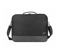Maletín Natec Impala 2 para portátil hasta 14.1" con bandolera, doble compartimento y diseño monocromo