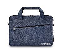 maletin ngs charter 15.6 azul oscuro jaspeado con bolsillo exterior