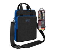 Maletín para portátil de 12.9-13 pulgadas con capacidad variable y correa, funda de transporte para viajes con compartimentos para objetos de valor y cuadernos, funda ecológica y resistente al agua,