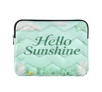 Maletín para portátil de 13 a 14 pulgadas de grosor, diseño temático de Hello Sunshine Baby, bolsillos para computadora portátil, para trabajo, viaje de negocios