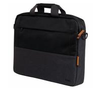 Trust Lisboa Maletín Portátil 16", Funda Portatil 16 Pulgadas con Correa para Carrito, Bolso Hombre de Plástico Reciclado con Tracolla, Mujer Universidad Negocio Trabajo Ordenador - Negro
