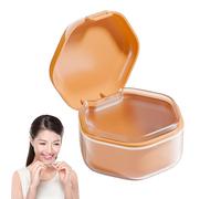 Maletín para prótesis completas - Estuche para prótesis | Baño de prótesis a prueba de fugas, contenedor portátil para dientes artificiales, recipiente impermeable para prótesis para el hogar y la