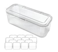 Maletin Para Uñas,Estuche De Manicura - Set de 15 Piezas en Acrílico Transparente para Joyería, Pendientes y Maquillaje