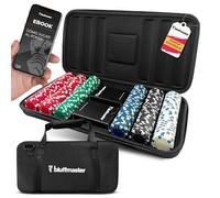 Maletín Poker Profesional - Poker Set con 300 Fichas de 11.5g, Cartas Poker Impermeables - Incluye Ebook de Instrucciones y Estrategias - Asa de Transporte - Set de Poker Ideal para Texas Hold'em