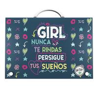 Grafoplás 37402420. Maletín Escolar con Asa, Polipropileno, Colección Sé Tú, Girl
