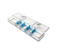 Maletín profesional para la esterilización de endoscopios: caja de almacenamiento para laparoscopios de acero inoxidable, apta para autoclave, con soportes de silicona para endoscopios rígidos