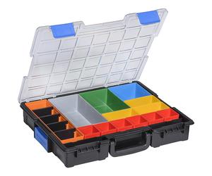 Maletín profesional para piezas pequeñas A x H exteriores 355 x 76 mm, UE 2 unid.