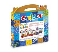 CARIOCA - Gran Maletín De Manualidades, Play With Colors, 96 Piezas