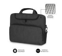 Maletín Subblim Air Padding para Portátiles hasta 15.6'/ Gris Oscuro
