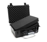 Maletín universal L 40,6x33x17,4cm Maletín camara Protección equipos Almohadillas ajustables Negro