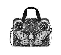 Maletines para computadora portátil con asa y correa para el hombro, funda de computadora de 15.6 pulgadas con cierre para Halloween, muertes góticas
