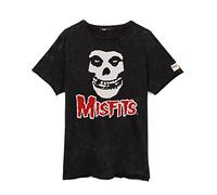 Malfits Camiseta Unisex Men Rock Band Skull Logo Black Top