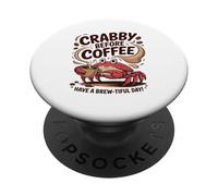 Malhumorado Antes del Café, Disfrute De Un Día Lleno De PopSockets PopGrip Adhesivo