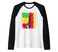 Mali Alemania Media Bandera Patrimonio alemán maliense Camiseta Manga Raglan