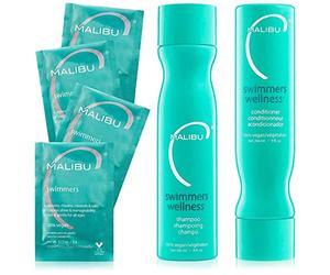Malibu C : Kit de tratamiento Swimmers Wellness, incluye champú Swimmers Wellness